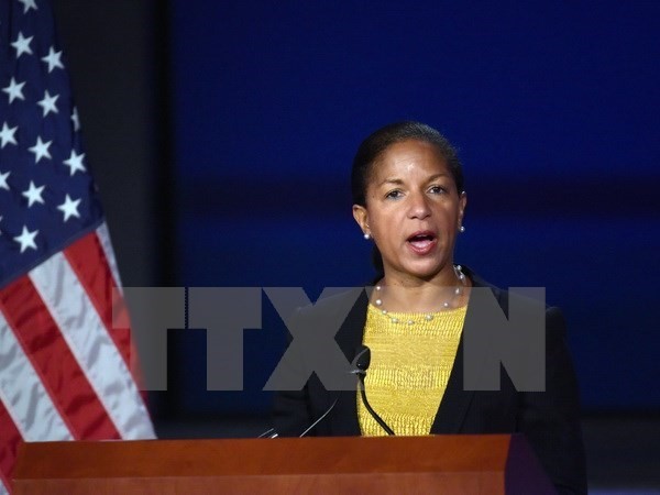 Cố vấn An ninh quốc gia của Nhà Trắng Susan Rice. (Nguồn: THX/TTXVN)