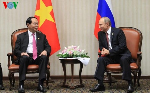 Chủ tịch nước Trần Đại Quang và Tổng thống Putin 