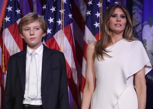  Với bà Melania Trump, bé Barron mới là ưu tiên hàng đầu của bà. (ảnh: Getty).