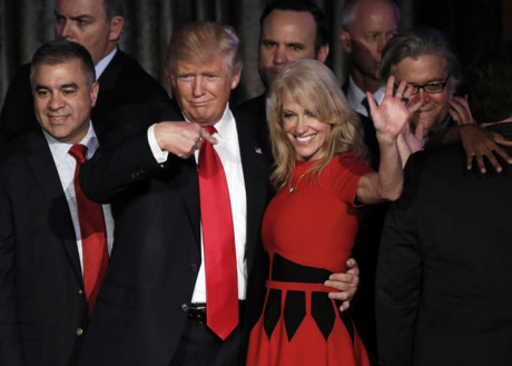 Tổng thống mới đắc cử của Mỹ Donald Trump đánh giá rất cao những đóng góp của bà Kellyanne Conway cho chiến thắng của ông trong cuộc bầu cử.