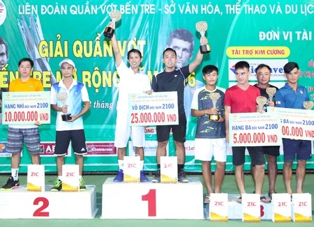 Các tay vợt đạt giải tại nội dung 2100.