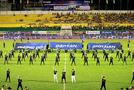 Quang cảnh lễ khai mạc giải.