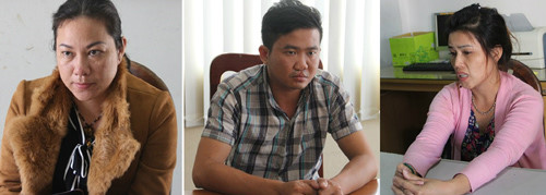 Các nghi can bị bắt giữ.
