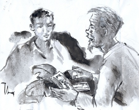 Tranh minh họa: Trần Thắng (TP Vĩnh Long)