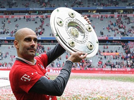 Pep Guardiola từng cùng Bayern thống trị Bundesliga