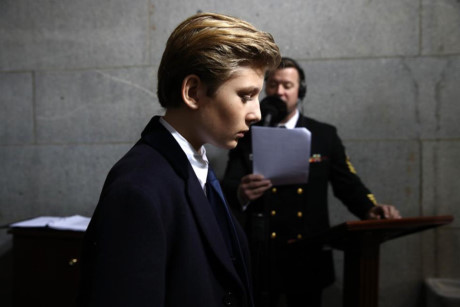 Cậu bé Barron Trump - con trai út của ông Trump. 