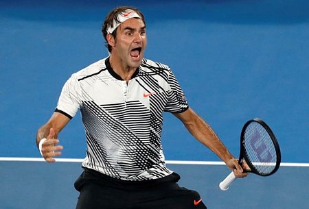 Federer giành vé vào chung kết Australian Open 2017. (Nguồn: AP)