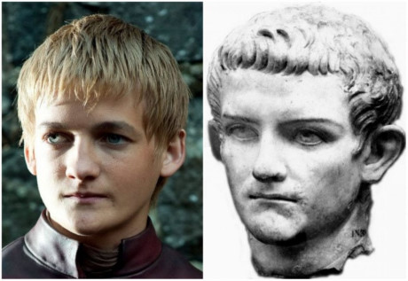 Jack Gleeson và hoàng đế La Mã Caligula