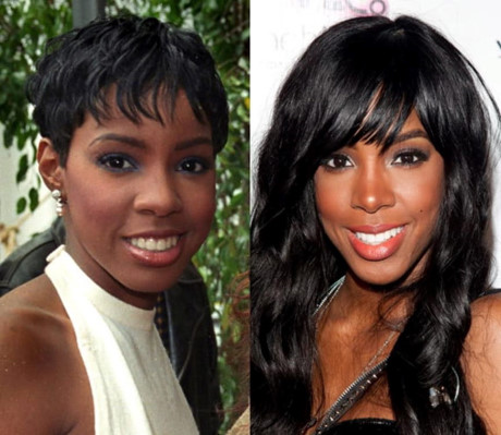 Ca sĩ Kelly Rowland đã nâng ngực từ năm 18 tuổi nhưng vì bị mẹ ngăn cản nên 10 sau cô mới thực hiện mơ ước của mình. Vòng một căng đầy giúp cô tự tin hơn rất nhiều.