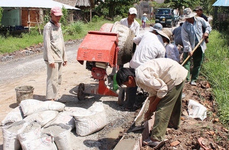 Năm qua, một số nguồn đối ứng, nguồn sự nghiệp có tính chất xây dựng cơ bản còn chậm triển khai chi tiết đến từng dự án.