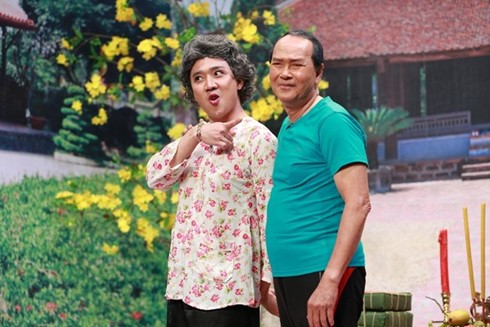 Nghệ sĩ Thanh Điền và Trấn Thành