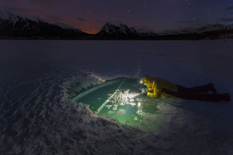 Hồ băng bong bóng Abraham ở Canada (Nguồn: NatGeo)