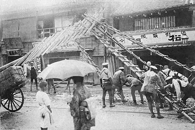 Đường phố Tokyo (1880). (Ảnh: KTS Đoàn Bắc cung cấp)