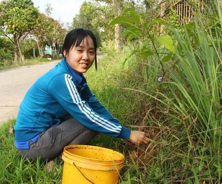 Chị Yến Linh nỗ lực hết mình với phong trào thanh niên.