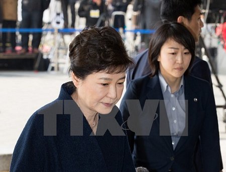 Cựu Tổng thống Hàn Quốc Park Geun-hye. (Nguồn: THX/TTXVN)