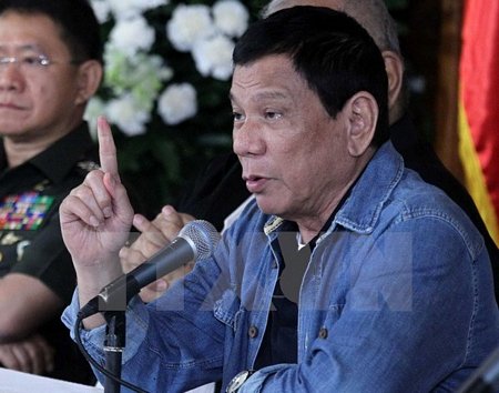 Tổng thống Duterte. (Nguồn: EPA/TTXVN)