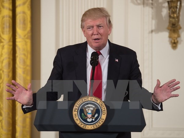 Tổng thống Mỹ Donald Trump. (Nguồn: AFP/TTXVN)