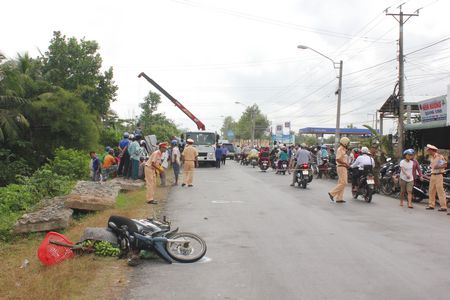 Hiện trường vụ TNGT trên tuyến QL53