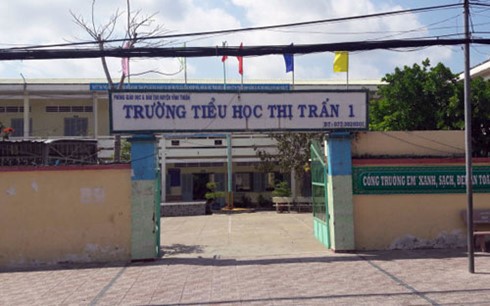 Ngôi trường nơi cô Thu vừa được khôi phục chức vụ. (Ảnh: K.Nam/Tuổi trẻ)