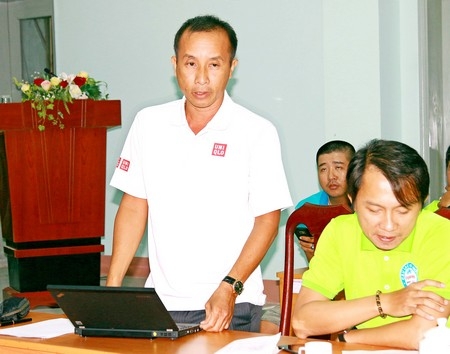 Ông Trần Hải Triều triển khai kế hoạch, phân bổ mô tô và trọng tài làm nhiệm vụ tại giải.