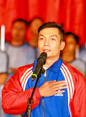  Lời tuyên thệ của VĐV tại tại Lễ khai mạc đại hội.