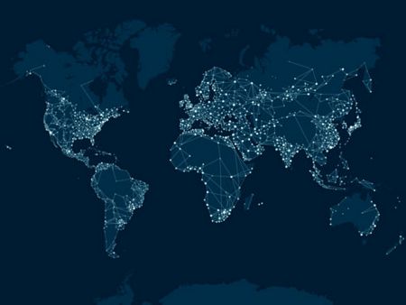 Bản đồ hoạt động của botnet Mirai. (Ảnh: Wired)