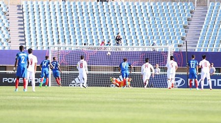 U 20 Việt Nam dù rất cố gắng nhưng không thể có kết quả bất ngờ trước U 20 Pháp quá mạnh.