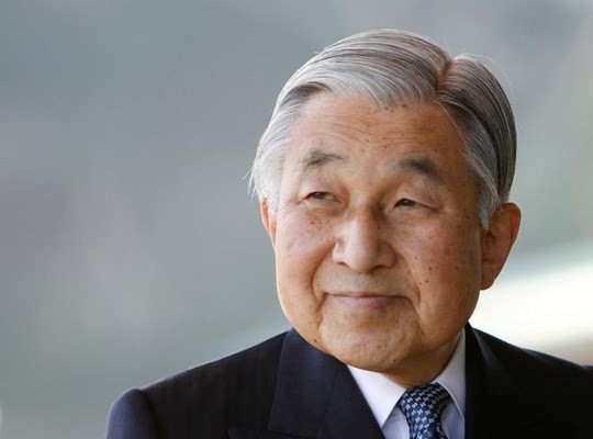 Nhật hoàng Akihito. Ảnh: REUTERS