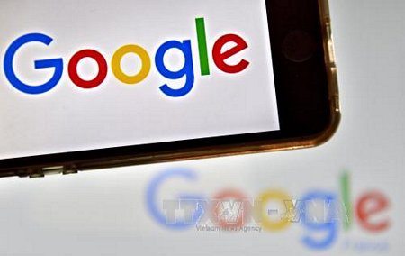 Biểu tượng Google ở Vertou, miền tây Pháp ngày 28/12/2016. Ảnh: AFP/TTXVN