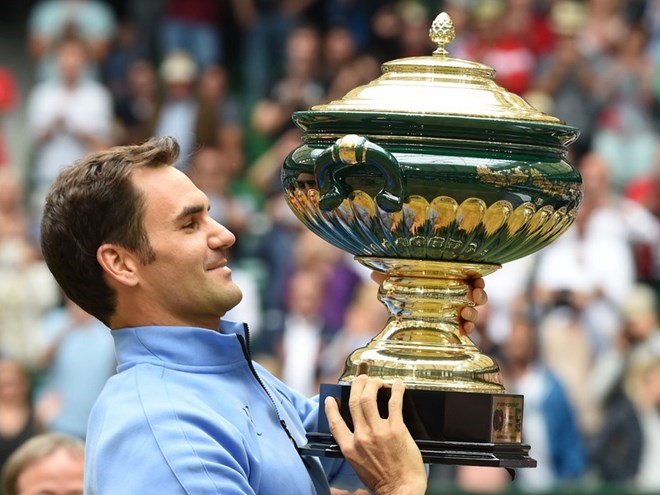 Federer lần thứ 9 vô địch Halle Open. (Nguồn: AFP/Getty Images)