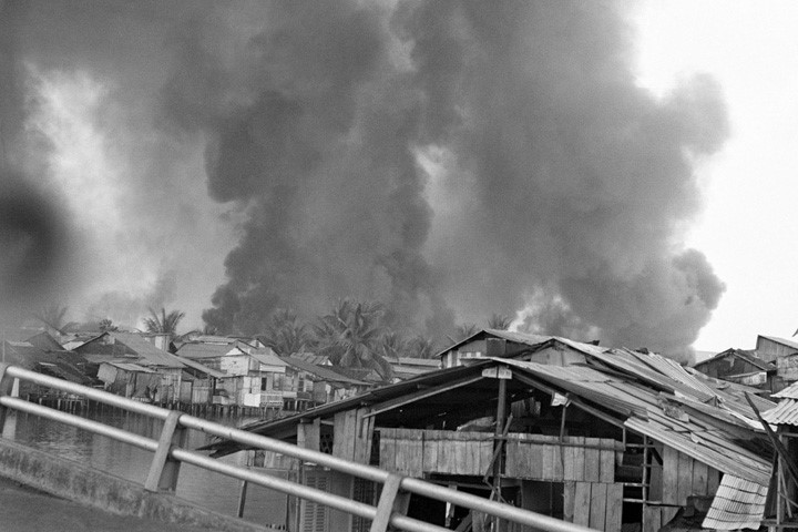 Trong bối cảnh đó, vào đầu năm 1968, quân giải phóng miền Nam Việt Nam đã tiến hành Tổng tiến công ở hàng loạt đô thị miền nam, trong đó có Sài Gòn. (Ảnh: AP)