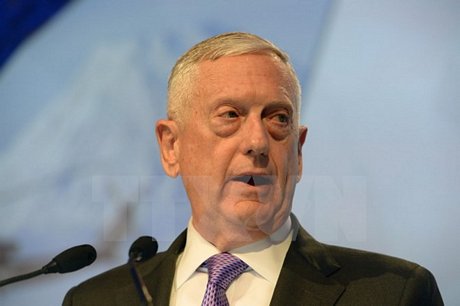 Bộ trưởng Quốc phòng Mỹ Jim Mattis. (Nguồn: AFP/TTXVN)