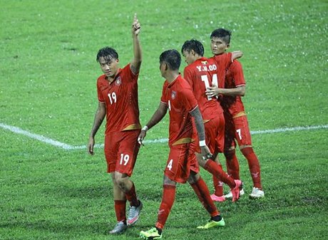 U22 Myanmar dễ dàng vào bán kết SEA Games 29. (Nguồn: MFF)