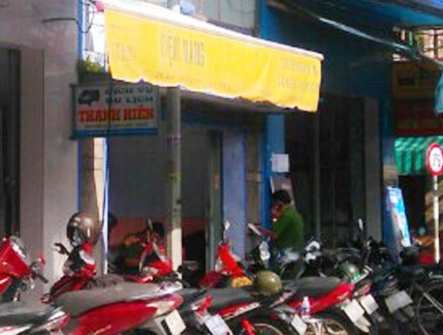 Tiệm vàng nơi xảy ra vụ việc.
