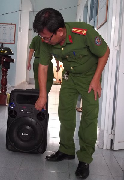 Loa tuyên truyền di động phát huy được hiệu quả phòng chống tội phạm.
