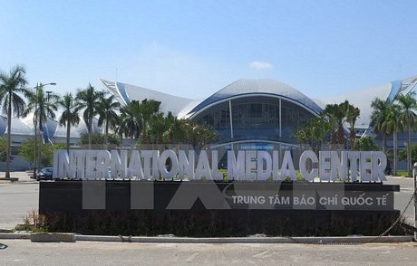 Toàn bộ Trung tâm báo chí phục vụ APEC 2017 đã hoàn thành. (Ảnh: Văn Sơn/TTXVN)