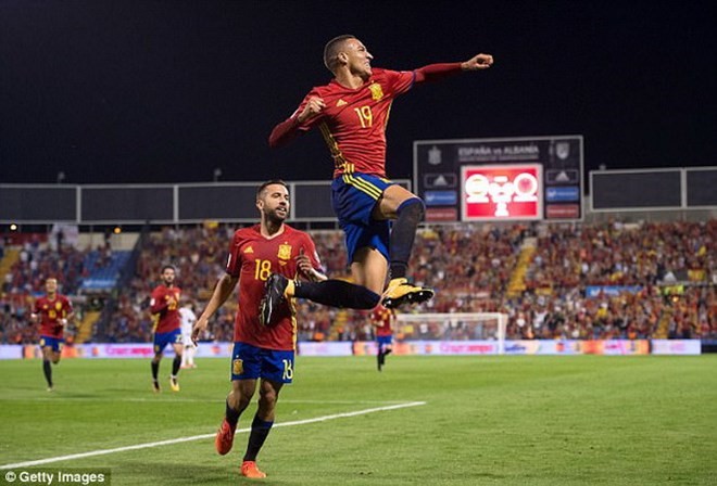 Tây Ban Nha đã giành vé dự vòng chung kết World Cup 2018. (Nguồn: Getty Images)