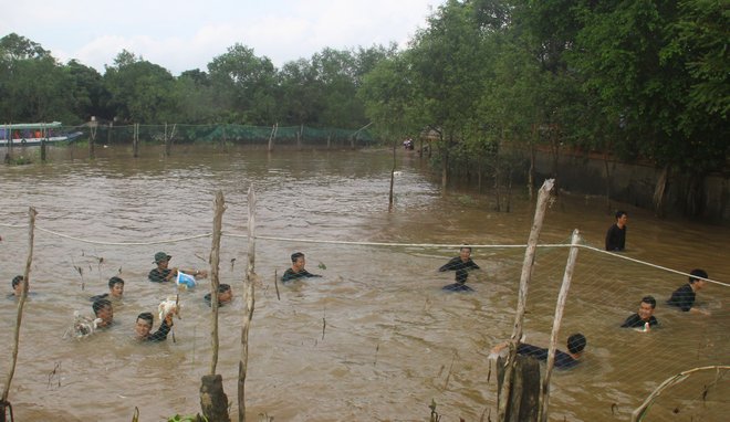 Không gian du lịch tái hiện trò chơi bắt vịt của dân gian Nam Bộ.