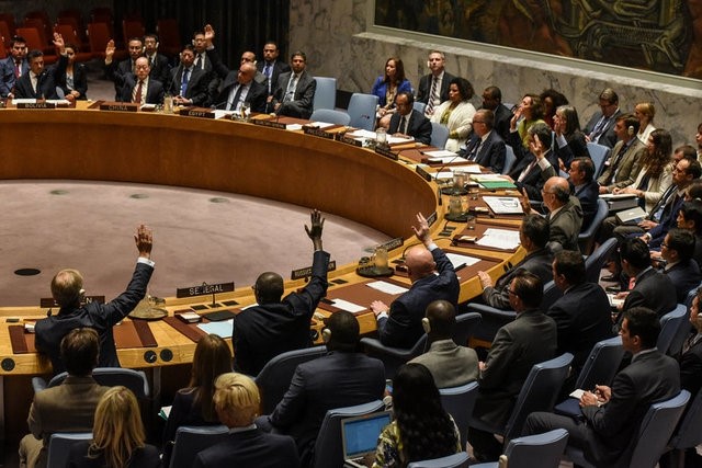 Cuộc họp của Hội đồng Bảo an Liên Hợp Quốc về Triều Tiên ngày 11/9 (Ảnh: Reuters)