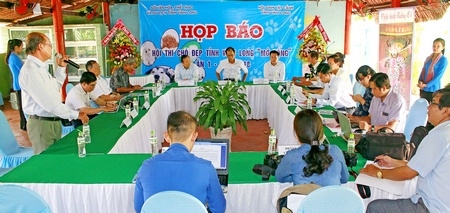 Có hơn 10 cơ quan báo chí, truyền thông cùng đến dự và đưa tin hội thi.