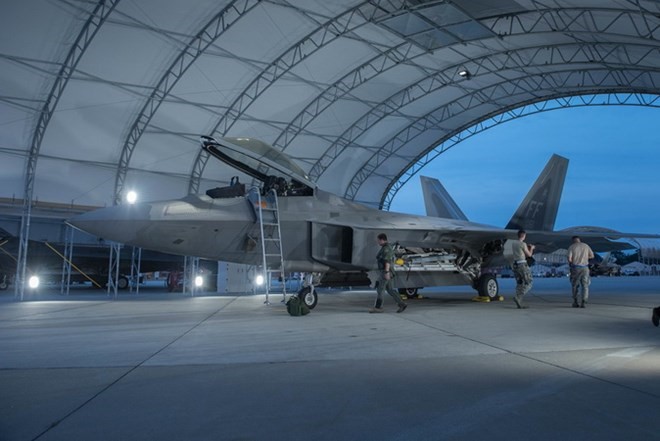 Máy bay tiêm kích tàng hình F-22 Raptor của Mỹ. (Nguồn: Không quân Hoa Kỳ)