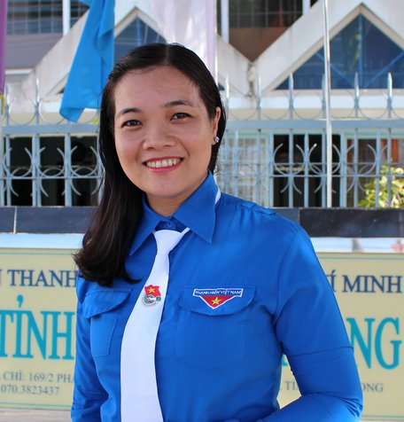 Bí thư Tỉnh Đoàn Nguyễn Huỳnh Thu (ảnh TL)