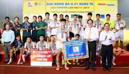 Đội U21 Việt Nam hạng nhì chung cuộc mùa giải 2017.