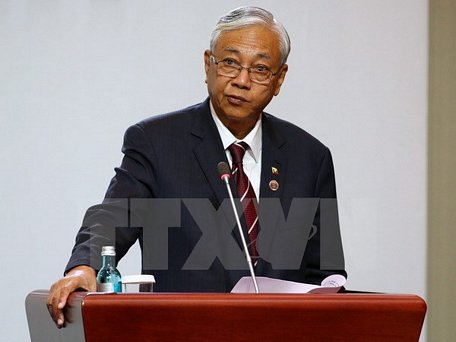 Tổng thống Myanmar U Htin Kyaw. (Nguồn: EPA/TTXVN)