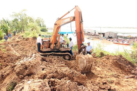 Các địa phương còn gặp khó trong khắc phục hậu quả sạt lở do thiếu kinh phí.