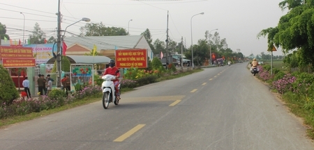  Bộ mặt nông thôn xã Thành Trung ngày càng sáng- xanh- sạch và đẹp hơn.
