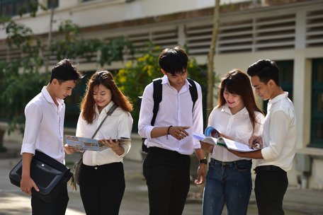 Môi trường học tập đảm bảo tính chủ động, phát huy tính sáng tạo trong sinh viên.Ảnh: Vinh Hiển