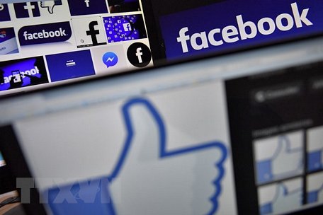 Biểu tượng của mạng xã hội Facebook. (Nguồn: AFP/TTXVN)