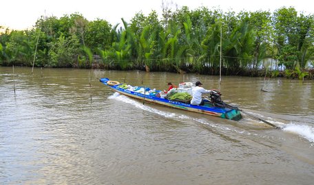 Xuồng hàng gợi lên bao kỷ niệm thân thương về miền quê yên ả.