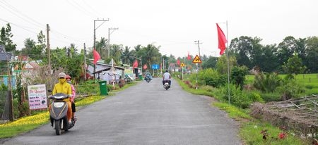 Diện mạo nông thôn xã Tân Lộc đang dần thay đổi.